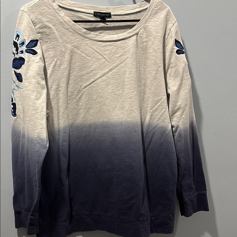 Lane Bryant Blue Ombre Women's Top